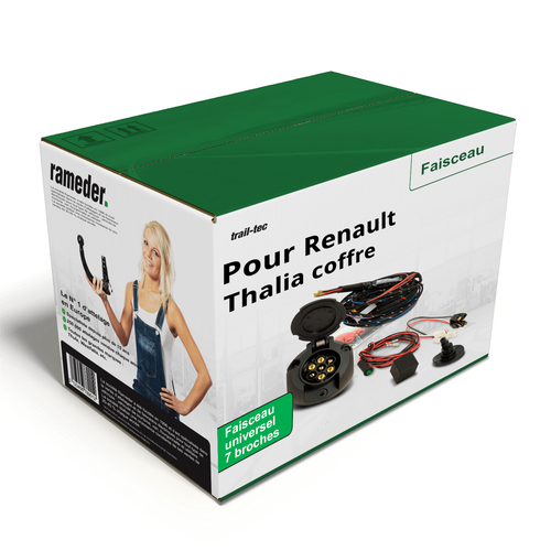 Faisceau 7 Broches Universel Peugeot 306 Break (2001-2002) - Marque Trail-Tec, Neuf Sous Blister