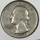 1951 Washington Quarter - Extremely Fine (XF) KM#164 - 90% Silver - 7222