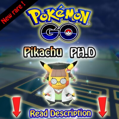 Pokémon Go! - 🎓Pikachu PH.D Trade Go! Rare Pokemon / Fast