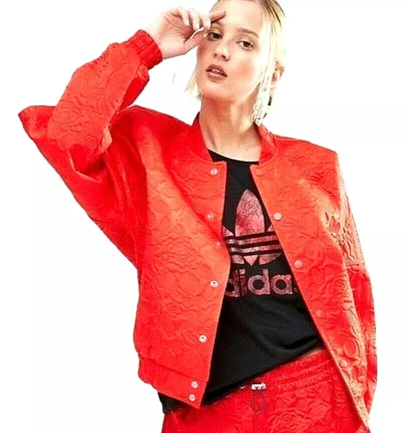 Adidas floral jacquard bomber jacket new arrivals