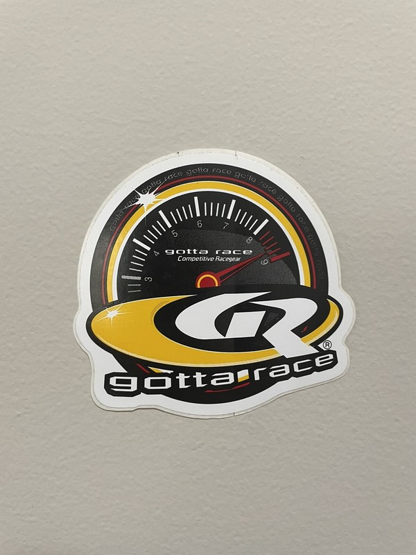 GOTTA RACE racing sticker/decal