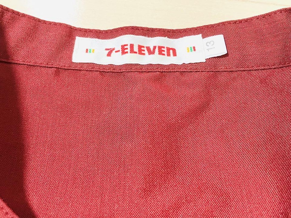 7 ELEVEN Convenience Store Old Style Uniform Wear Shirt Size 13 eBay