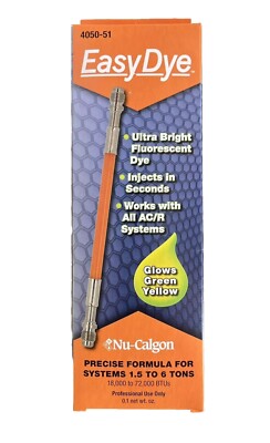 Nu-Calgon 4050-51 EasyDye Fluorecent Dye Injects in Seconds for 1.5 to 6 tons