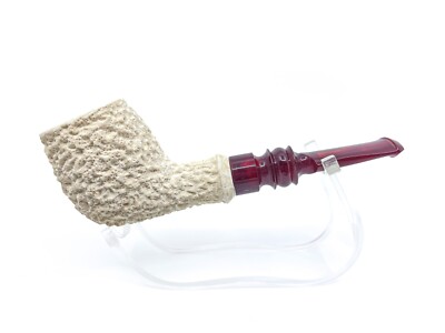 Handmade Turkish Block Meerschaum Pipe by S. Yanik Freehand Tobacco Pipe