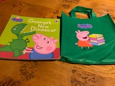 Peppa Pig Collection 10 Books Set in a dark green bag  Ages 0-5  vintage, unused