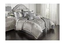 Riverbrook Home Elegant Collection Comforter Set, King, Kacee - Platinum, 12-...