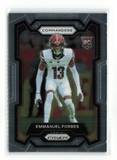 Emmanuel Forbes #399 RC 2023 PANINI PRIZM COMMANDERS
