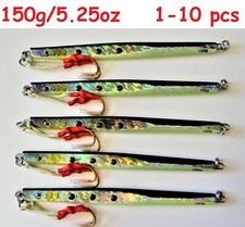 1 to10 Pieces 5.25oz /150g Sardine Vertical Speed Butterfly Jigs Saltwater Lures