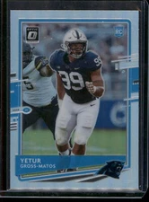 2020 DONRUSS OPTIC YETUR GROSS-MATOS ROOKIE HOLO PRIZM CAROLINA PANTHERS 