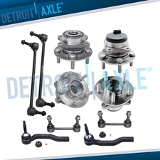 FWD Front Rear Wheel Bearing Hubs Sway Bar for 2014-2016 Ford Fusion Lincoln MKZ