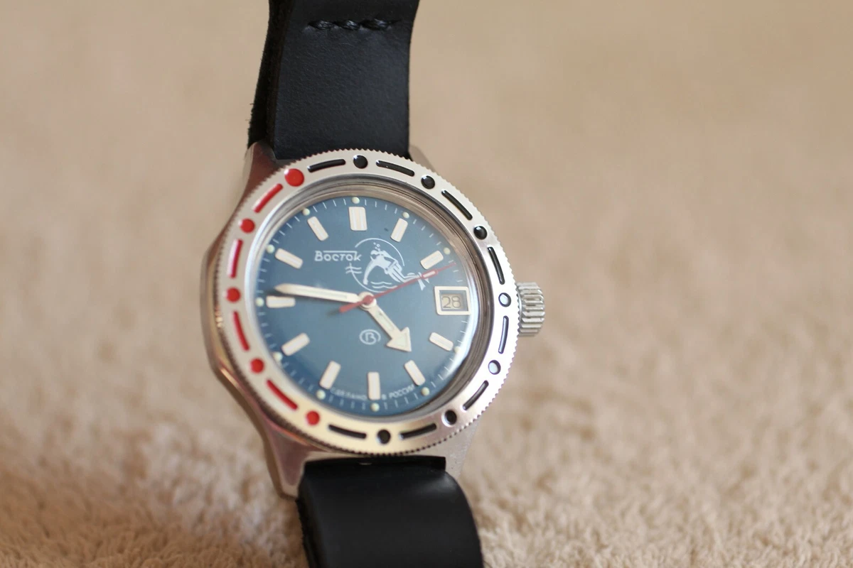 Watch Wostok Vostok Amphibia Diver Shockproof 18 Jewels USSR eBay