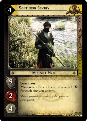 1x  Southron Sentry - 4U253 - Foil Near Mint The Two Towers