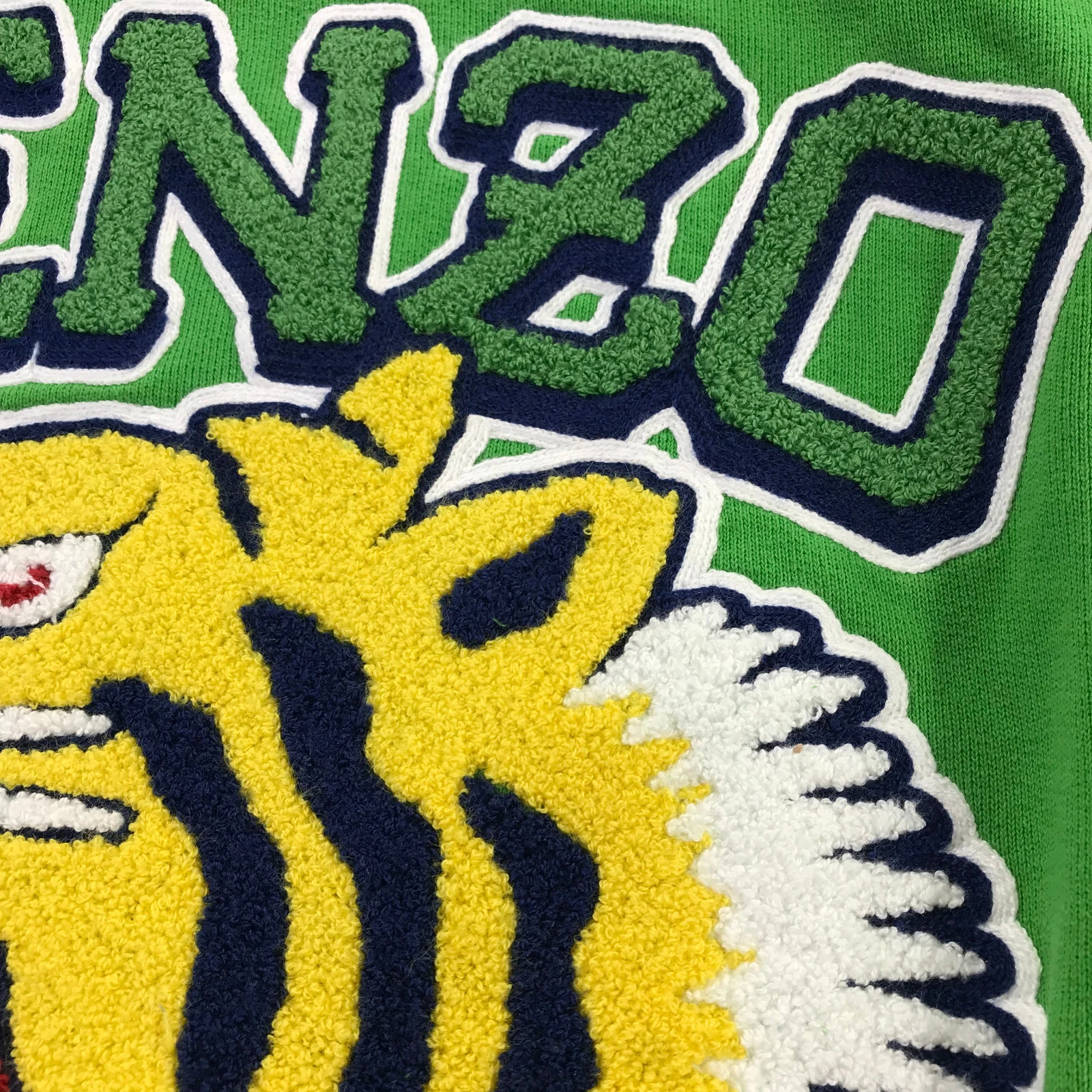 KENZO maglione uomo piccolo ricamato Tiger University 1970 felpa con cappuccio A3