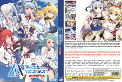 DVD ANIME Z/X: CODE REUNION Vol.1-12 End English Subtitle Region