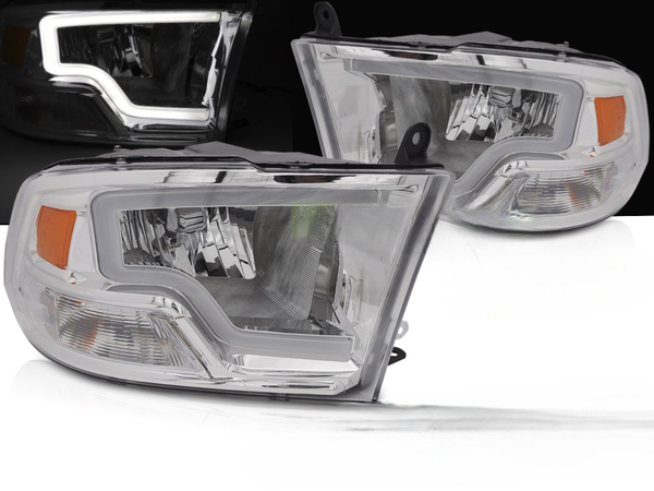 Paar Scheinwerfer Dodge Ram Ab 2009 Bis 2018 Led Lti Chrom - 41421428-image