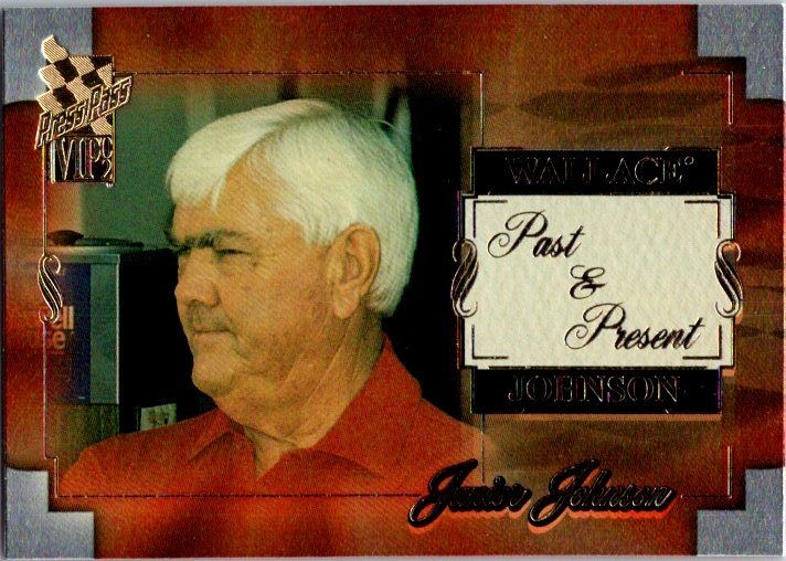 PressPass VIPs NASCAR Card 2002 Junior Johnson Rusty Wallace Past Present X45