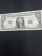 Star Note $1 One Dollar Bill Replacement Currency Paper 2001 - 2021