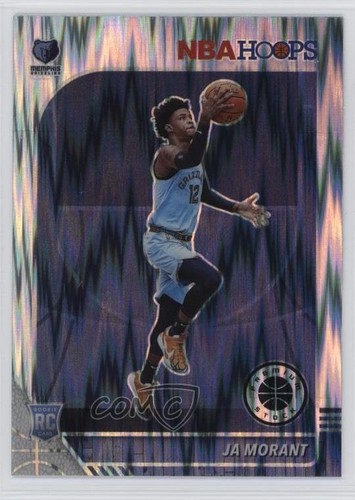 2019-20 Panini NBA Hoops Premium Stock Variation Flash Prizm Ja Morant Rookie RC