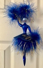 De Carlini Italian Ornament, Imerial Moon Follies Collection, Dazzling Showgirl