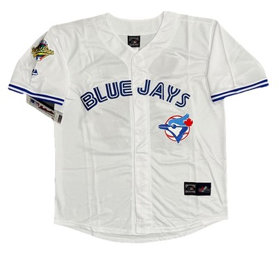 Joe Carter 1993 Toronto Blue Jays Cooperstown World Series Jersey Men s Large