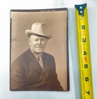 Man Wearing Cowboy Hat Suit Tie Vintage 1940s Found Photograph Sepia Rancher Bob — photo 4