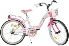 Bicicletta Dino Hello Kitty 20 pollici bicicletta per bambini - bianco/rosa