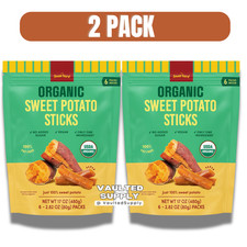2-PACK The SnakYard Organic Sweet Potato Sticks 17 Oz 6 count each pack