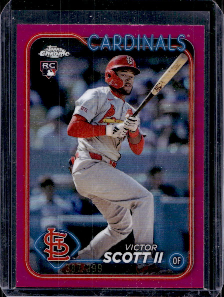 Victor Scott II 2024 Topps Chrome Update #USC48 Rookie Magenta /399