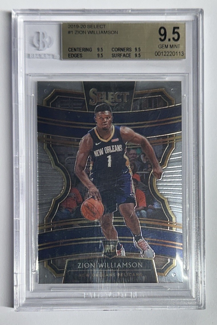 2019-20 Panini Select Zion Williamson Rookie RC #1 BGS GEM MINT 9.5