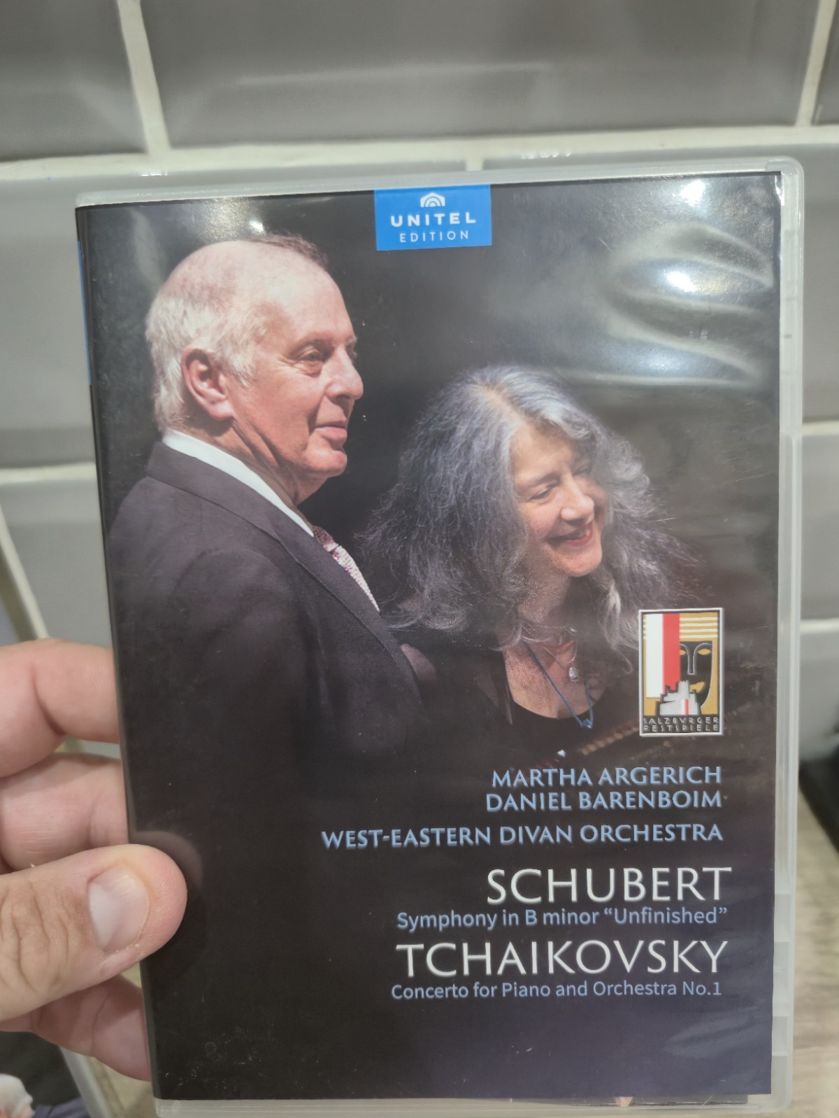 MARTHA ARGERICH DANIEL BARENBOIM DVD SCHUBERT TCHAIKOVSKY CONCERTO ORCHESTRA