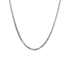 Image of Angel Whisperer Solid 925 Sterling Silver Necklace Chain 60cm RP£65 (ern-60-e)