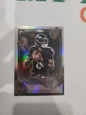 2025 Topps Chrome Lamar Jackson Fortune 15 Refractor Baltimore Ravens