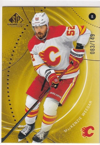 25/26 UD SP GAME USED MACKENZIE WEEGAR GOLD BASE PARALLEL /149 #194