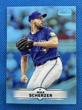 2025 #136 Max Scherzer Topps Stadium Club Light Blue Blue Jays
