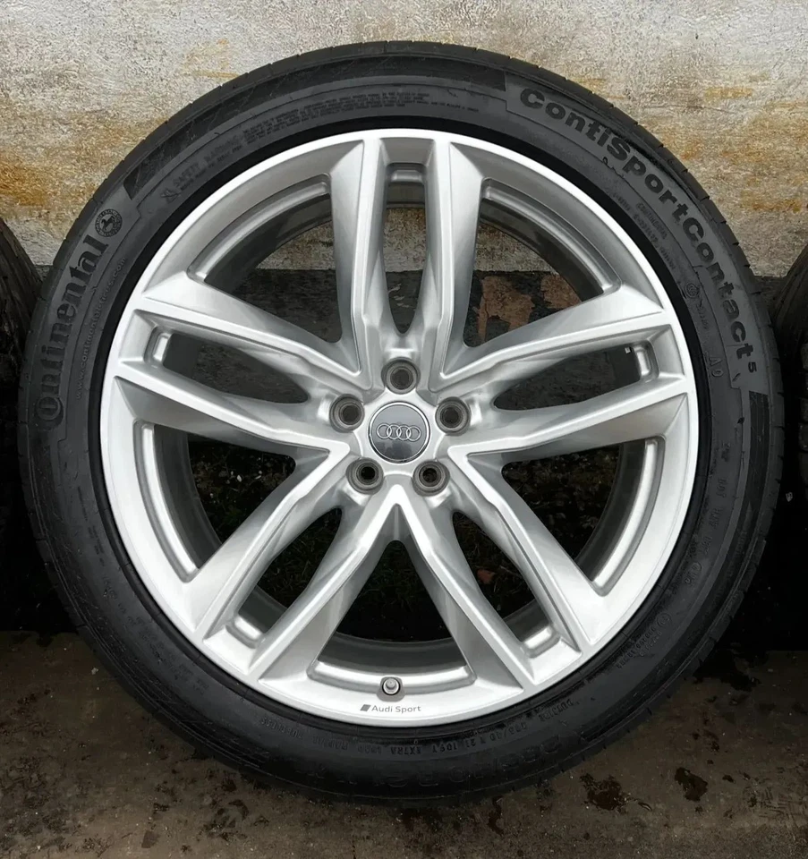 Original Audi Q7 SQ7 4M 21 Zoll S Line Sommerräder 4M0601025AJ DOT18 5,4-7mm RDK - Bild 3 von 4