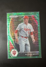 2021 Panini Prizm Draft Picks - McCade Brown #PDP79 Green Pulsar Prizm (RC)