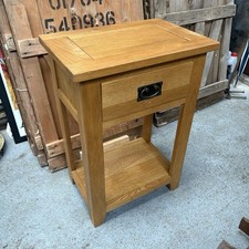 Oak Telephone Table Hallway Console Table Small Console