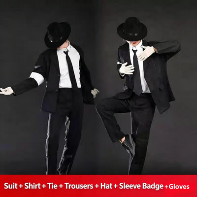 Michael Jackson Auftrittskostüm Steptanz MJ Moonwalk Jazz Modernes Kostüm