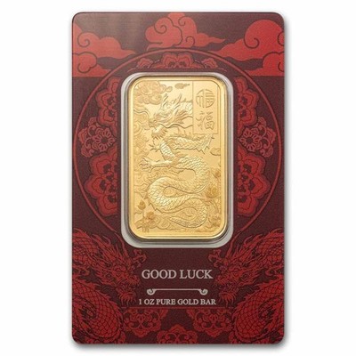 2025 Pamp Good Luck Yellow Dragon 1 oz Gold Bar - In Assay | eBay
