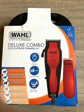Wahl Deluxe Dog Clipper & Trimmer Kit w/ Case, Guards, Scissors, Mains
