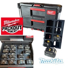 Makita LXT Battery Insert for Milwaukee PACKOUT 2 Drawer – 8 Slot