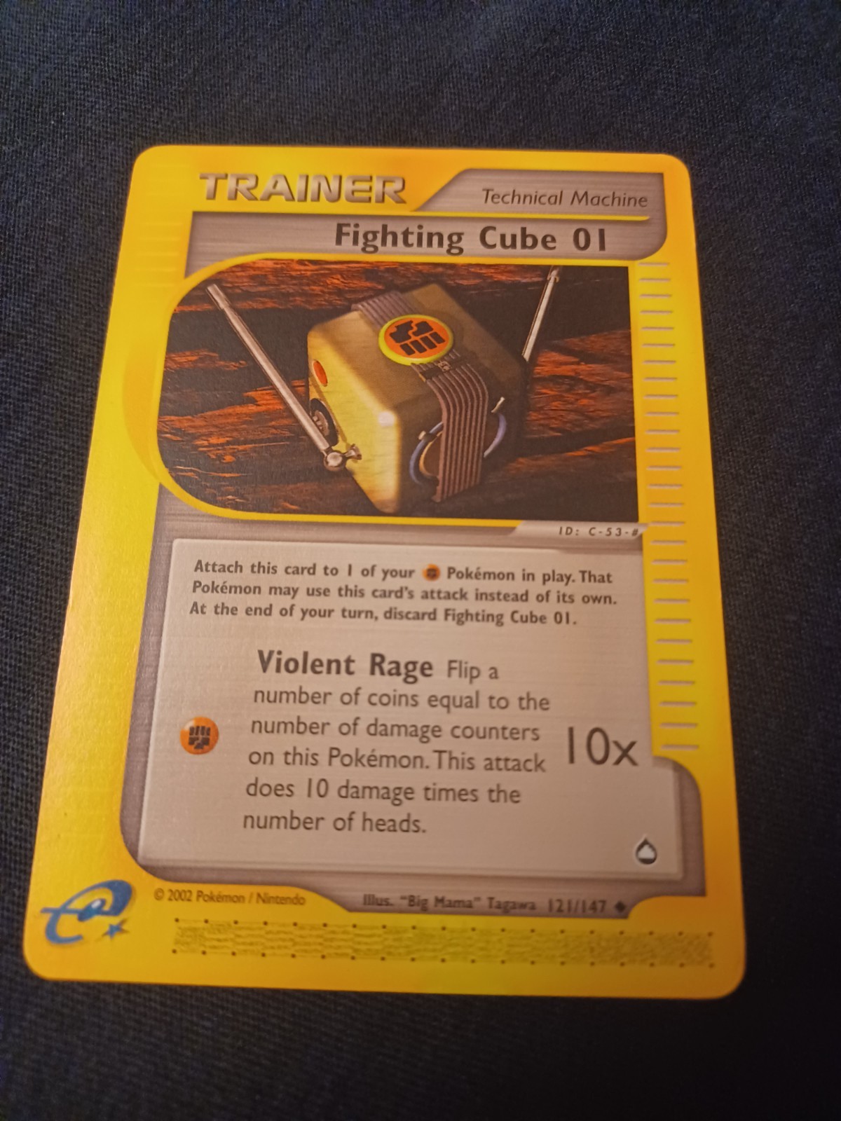 Pokemon Fighting Cube 01 121/147 Aquapolis Set Regular LP