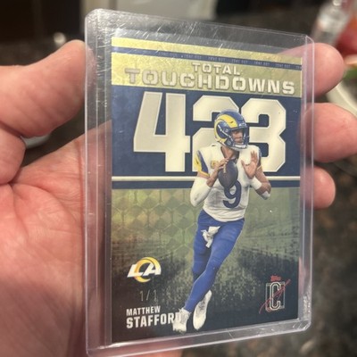 2025 Topps Signature Matthew Stafford Zone Out Total Touchdowns #ZO-13, 1/1!