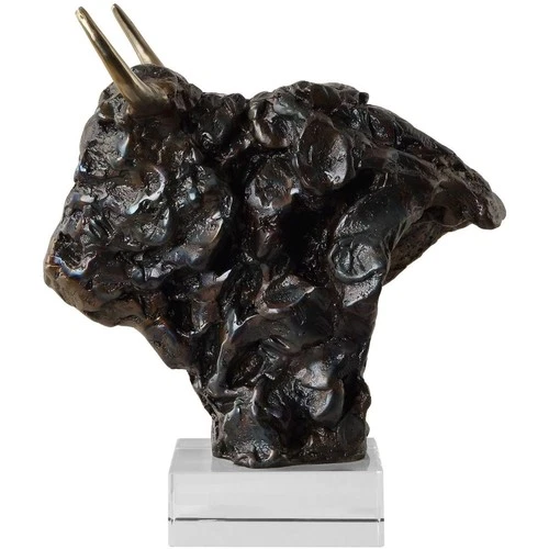 Uttermost 18148 Bison 13.25 X 11 inch Sculpture - Picture 2 of 7