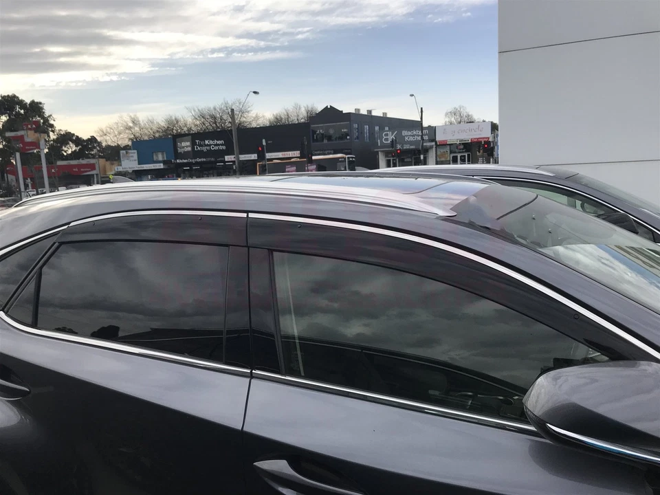 AUSGO Injection Stainless Steel Weather Shields for Lexus NX Series 2014-2021 - image 4 of 4