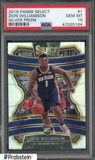 2019 Panini Select Silver Prizm #1 Zion Williamson Pelicans RC Rookie PSA 10
