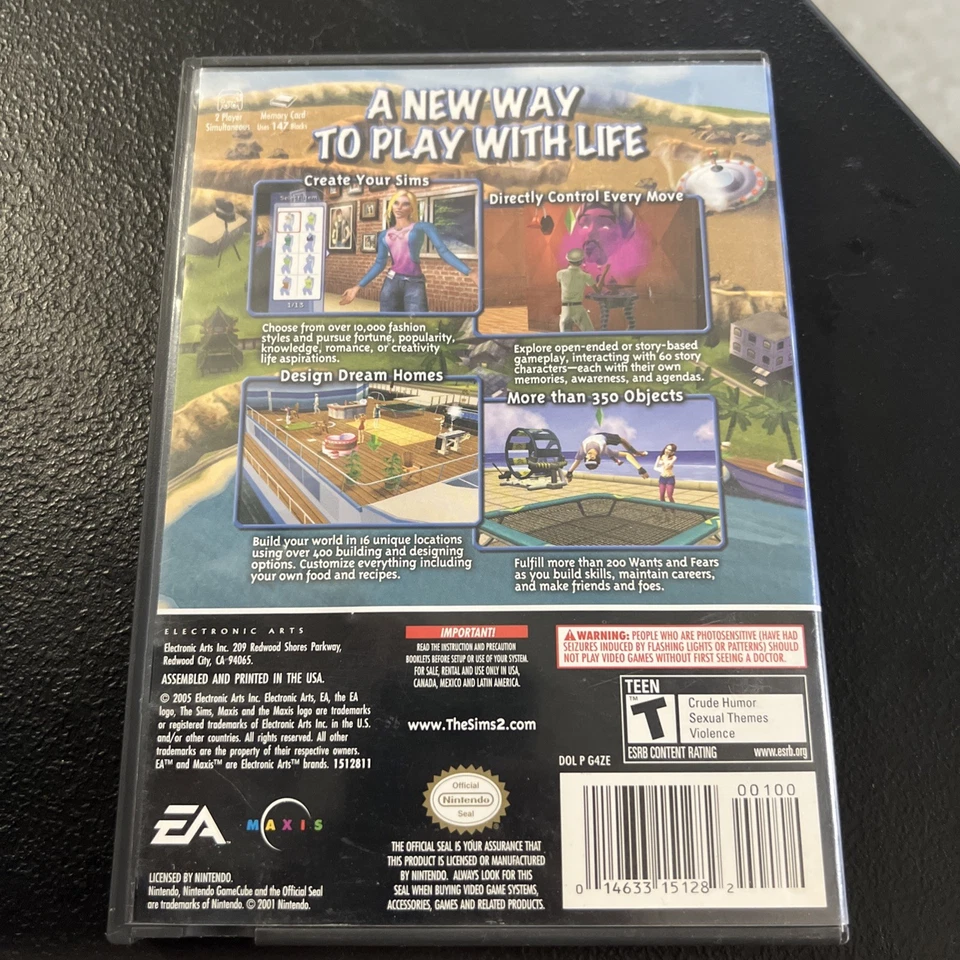 The Sims 2 (Sony PlayStation 2, 2005) Complete with Manual CIB Tested Video Game - Image 4 of 4