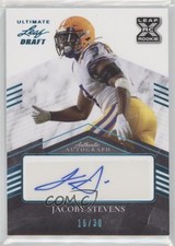 2021 Leaf Ultimate Draft Platinum Spectrum 16/30 JaCoby Stevens #BA-JS1 Auto 0lm