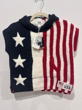 NWT Youth Team USA CozyChic Stars Stripes Wearable Blanket Hoodie One Size Navy