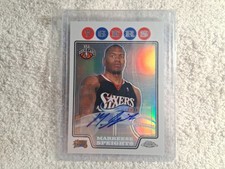 Topps 2008-09 Chrome Marreese Speights Rookie Autograph #235 76ers NBA Card. rookie card picture
